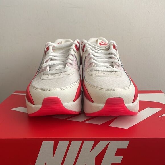 Nike Air Max 90 LV8 Sail/Multi-Color Siren Red Women Size 8(HF5073-133) - Picture 5 of 13